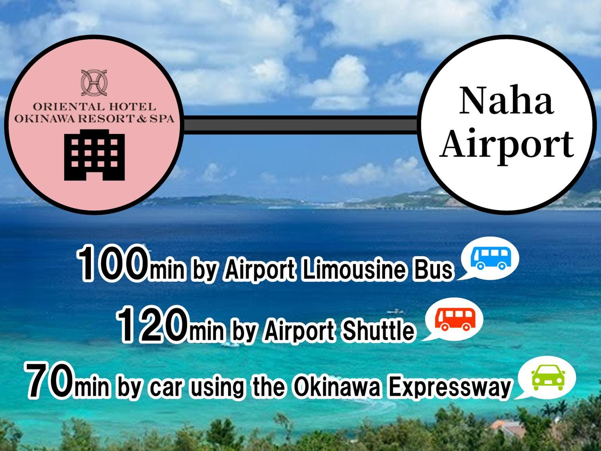 Oriental Hotel Okinawa Resort & Spa Nago Exterior foto Access to the hotel